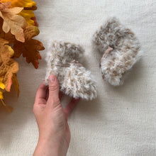 Load image into Gallery viewer, Teddy Bear Sheepskin Slippers