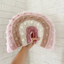 Load image into Gallery viewer, Pretty in pink Rainbow Pillow