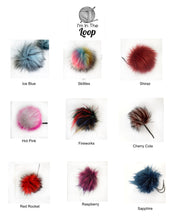 Load image into Gallery viewer, Ready to ship  Midnight  Blue Bobble Beanies